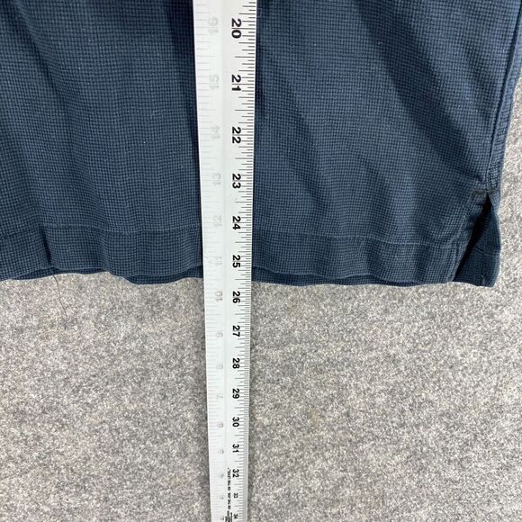 Toscano Shirt Men S Small Blue Button Up Collared Silk Short Sleeve Pockets - Picture 8 of 9